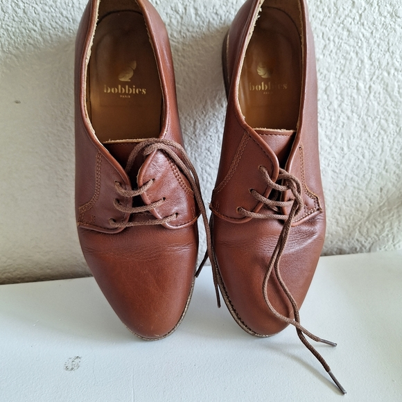Bobbies Women Authentic Leather Lace Up Shoes - Picture 7 of 7